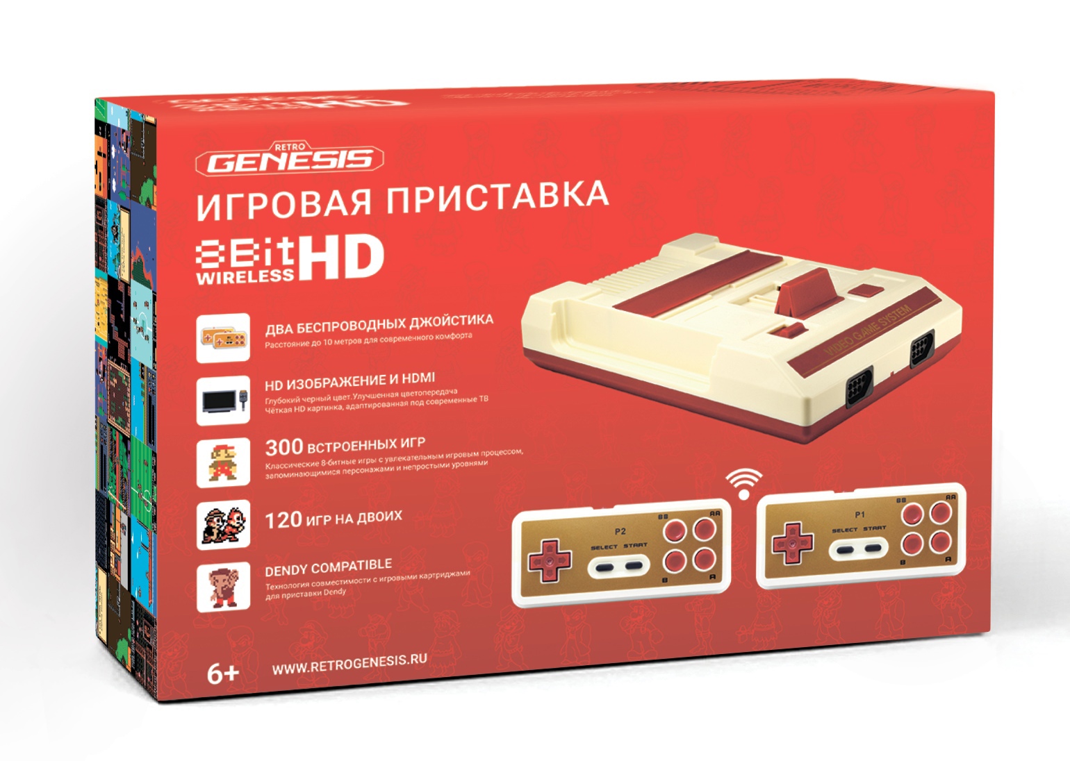 Retro Genesis 8 Bit HD Wireless 
